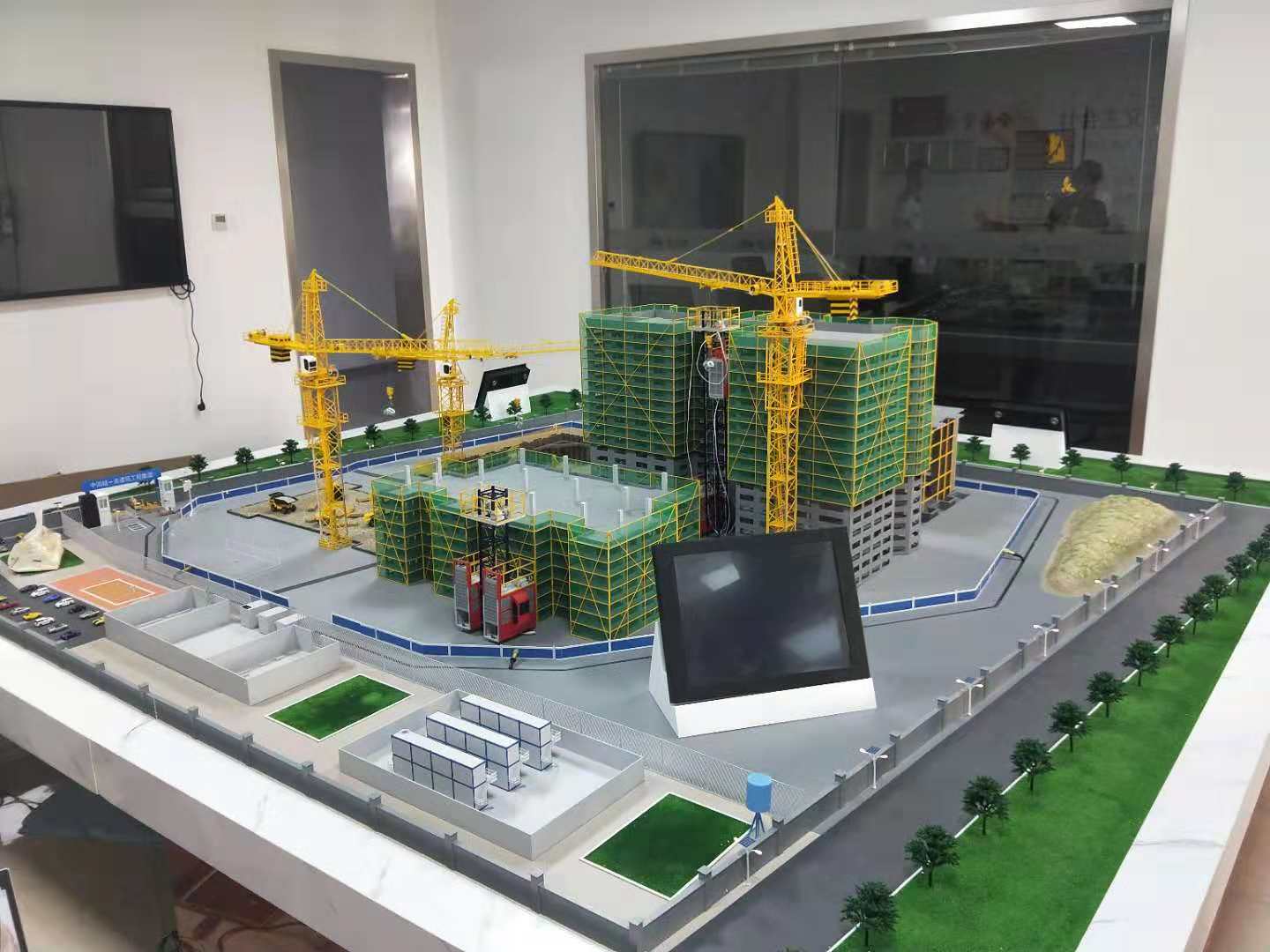 五寨县建筑施工场景模型